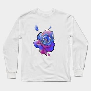 blue and purple rose Long Sleeve T-Shirt